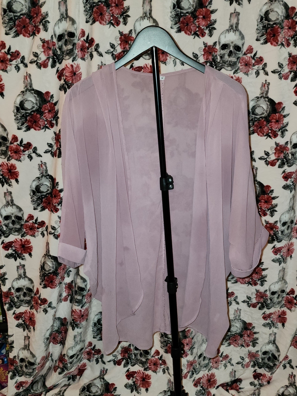 Light Mauve Open-Front Women's Blouse - Brand: